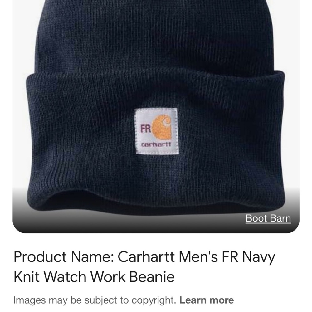 Carhartt Men's Navy Beanie